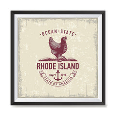 Ezposterprints - Rhode Island (RI) State Icon general ambiance photo sample