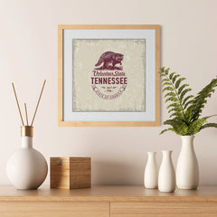 Ezposterprints - Tennessee (TN) State Icon - 12x12 ambiance display photo sample