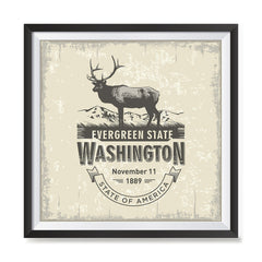 Ezposterprints - Washington (WA) State Icon general ambiance photo sample