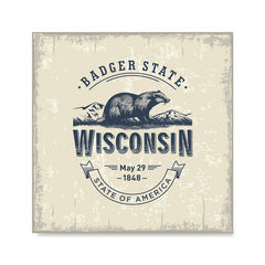 Ezposterprints - Wisconsin (WI) State Icon