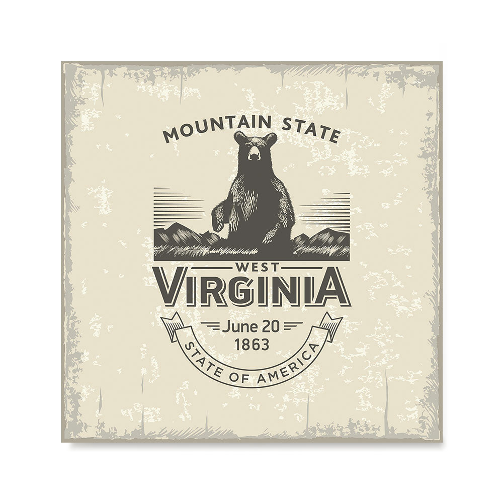 Ezposterprints - West Virginia (WV) State Icon