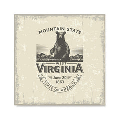 Ezposterprints - West Virginia (WV) State Icon