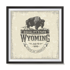 Ezposterprints - Wyoming (WY) State Icon general ambiance photo sample
