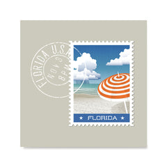 Ezposterprints - FLORIDA - Retro USA State Stamp Posters Collection