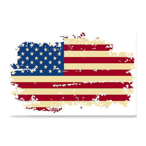 Ezposterprints - Veteran Worn Out USA Flag Poster