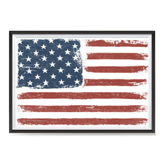 Ezposterprints - Faded USA Flag Poster ambiance display photo sample