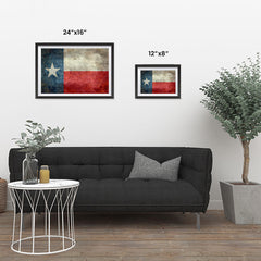 Ezposterprints - Texas Style Lonely Star USA Flag Poster ambiance display photo sample