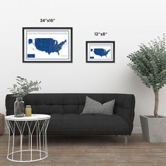 Ezposterprints - United States Road Map at a Glance Poster ambiance display photo sample