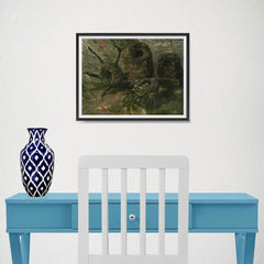 Ezposterprints - Birds Nests | Van Gogh Art Reproduction - 16x12 ambiance display photo sample