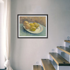 Ezposterprints - Dish With Citrus Fruit | Van Gogh Art Reproduction - 24x18 ambiance display photo sample