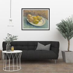 Ezposterprints - Dish With Citrus Fruit | Van Gogh Art Reproduction - 32x24 ambiance display photo sample