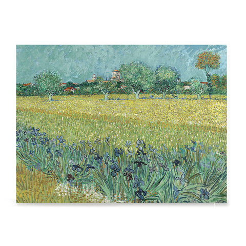 Ezposterprints - Field With Irises Near Arles | Van Gogh Art Reproduction