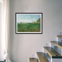 Ezposterprints - Field With Poppies | Van Gogh Art Reproduction - 24x18 ambiance display photo sample