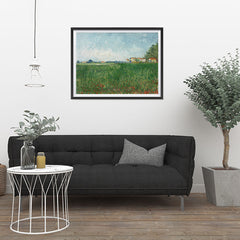 Ezposterprints - Field With Poppies | Van Gogh Art Reproduction - 32x24 ambiance display photo sample