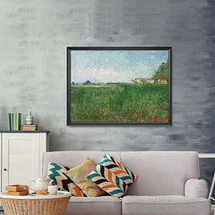 Ezposterprints - Field With Poppies | Van Gogh Art Reproduction - 48x36 ambiance display photo sample