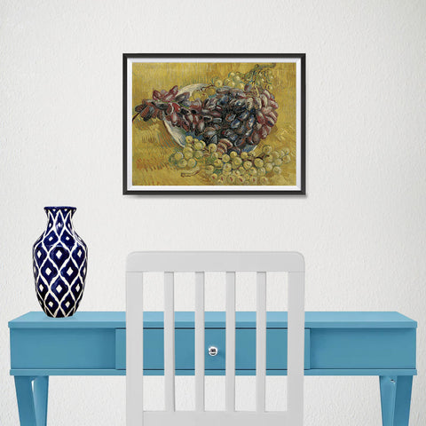 Ezposterprints - Grapes | Van Gogh Art Reproduction - 16x12 ambiance display photo sample
