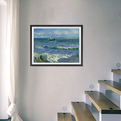 Ezposterprints - Seascape Near Les Saintes | Van Gogh Art Reproduction - 24x18 ambiance display photo sample