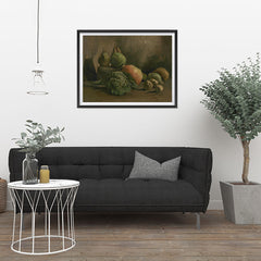 Ezposterprints - Still Life With Vegetables And Fruit | Van Gogh Art Reproduction - 32x24 ambiance display photo sample