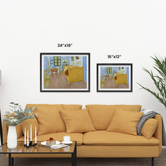 Ezposterprints - The Bedroom | Van Gogh Art Reproduction ambiance display photo sample