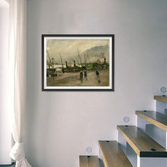 Ezposterprints - The De Ruijterkade In Amsterdam | Van Gogh Art Reproduction - 24x18 ambiance display photo sample
