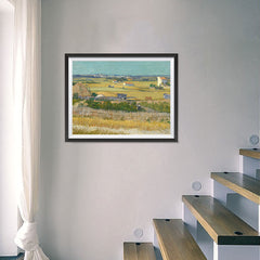 Ezposterprints - The Harvest | Van Gogh Art Reproduction - 24x18 ambiance display photo sample