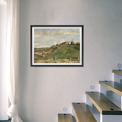 Ezposterprints - The Hill Of Montmartre With Stone Quarry 2 | Van Gogh Art Reproduction - 24x18 ambiance display photo sample