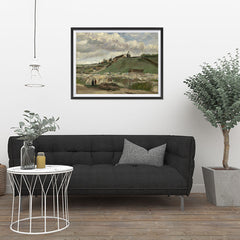 Ezposterprints - The Hill Of Montmartre With Stone Quarry | Van Gogh Art Reproduction - 32x24 ambiance display photo sample