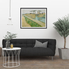 Ezposterprints - The Langlois Bridge | Van Gogh Art Reproduction - 32x24 ambiance display photo sample