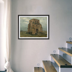Ezposterprints - The Old Church Tower At Nuenen | Van Gogh Art Reproduction - 24x18 ambiance display photo sample