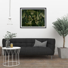Ezposterprints - The Potato Eaters | Van Gogh Art Reproduction - 32x24 ambiance display photo sample