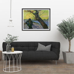 Ezposterprints - The Sower | Van Gogh Art Reproduction - 32x24 ambiance display photo sample