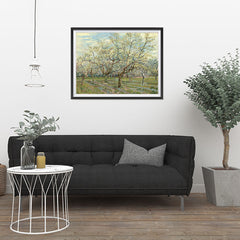Ezposterprints - The White Orchard | Van Gogh Art Reproduction - 32x24 ambiance display photo sample