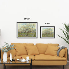 Ezposterprints - The White Orchard | Van Gogh Art Reproduction ambiance display photo sample