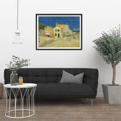 Ezposterprints - The Yellow House | Van Gogh Art Reproduction - 32x24 ambiance display photo sample