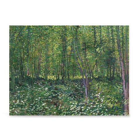 Ezposterprints - Trees And Undergrowth | Van Gogh Art Reproduction