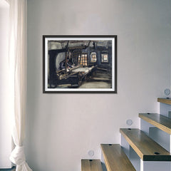 Ezposterprints - Weaver | Van Gogh Art Reproduction - 24x18 ambiance display photo sample