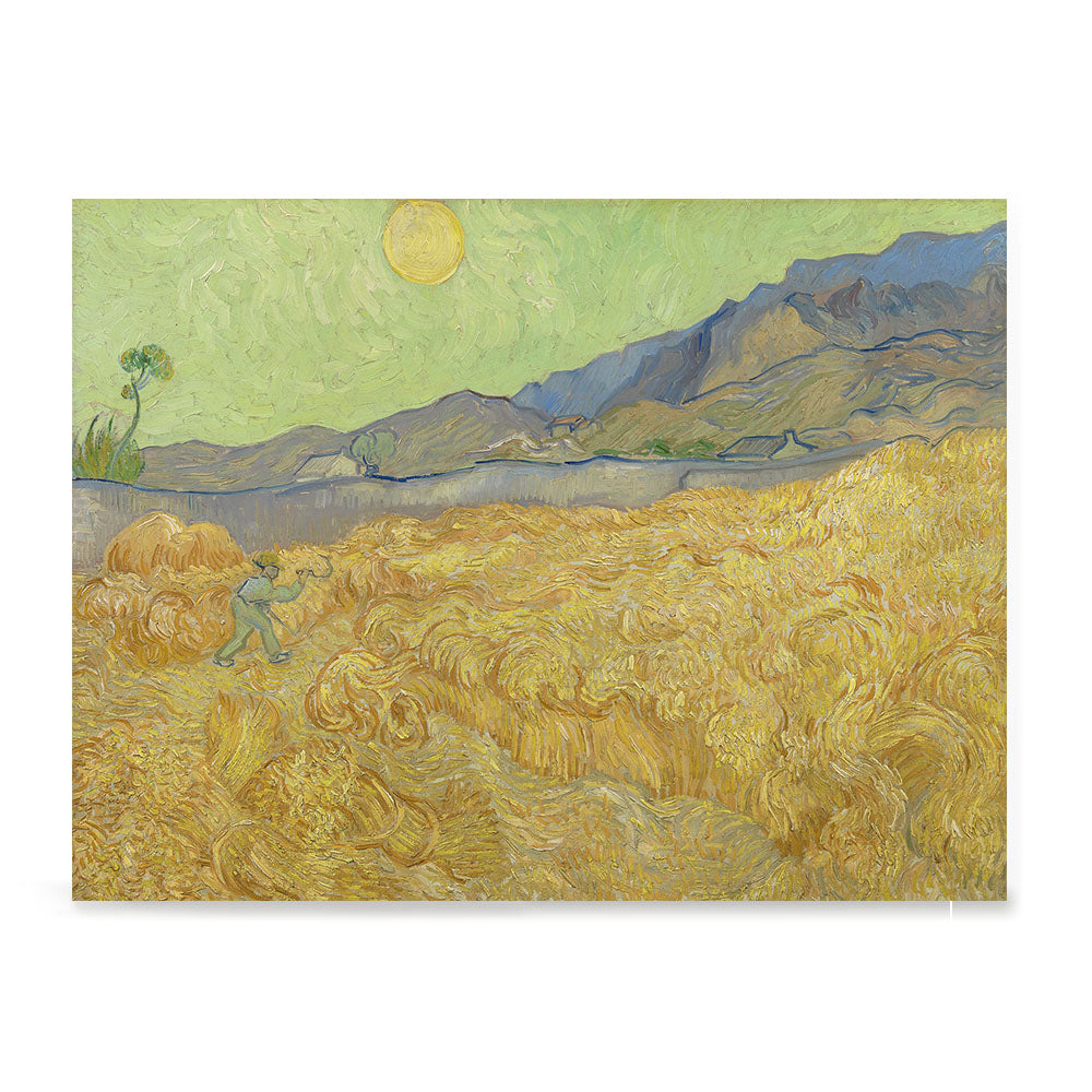 Ezposterprints - Wheatfield With A Reaper | Van Gogh Art Reproduction