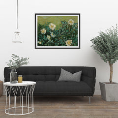 Ezposterprints - Wild Roses | Van Gogh Art Reproduction - 32x24 ambiance display photo sample