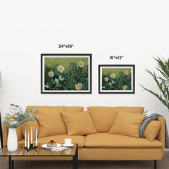 Ezposterprints - Wild Roses | Van Gogh Art Reproduction ambiance display photo sample