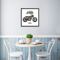 Ezposterprints - Dirty Side 2 Vintage Chopper - 16x16 ambiance display photo sample