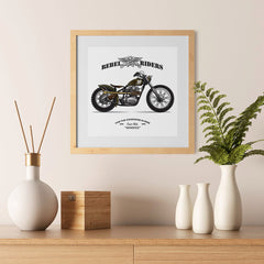 Ezposterprints - The Goodness In Ride Vintage Chopper - 12x12 ambiance display photo sample