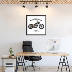 Ezposterprints - The Goodness In Ride Vintage Chopper - 24x24 ambiance display photo sample
