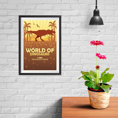 Ezposterprints - T-Rex | World of Dinosaurs Posters - 08x12 ambiance display photo sample