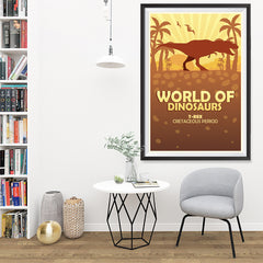 Ezposterprints - T-Rex | World of Dinosaurs Posters - 32x48 ambiance display photo sample