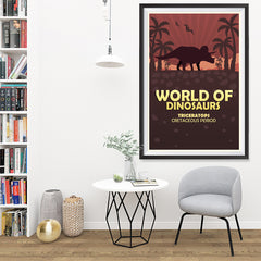 Ezposterprints - Triceratops | World of Dinosaurs Posters - 32x48 ambiance display photo sample