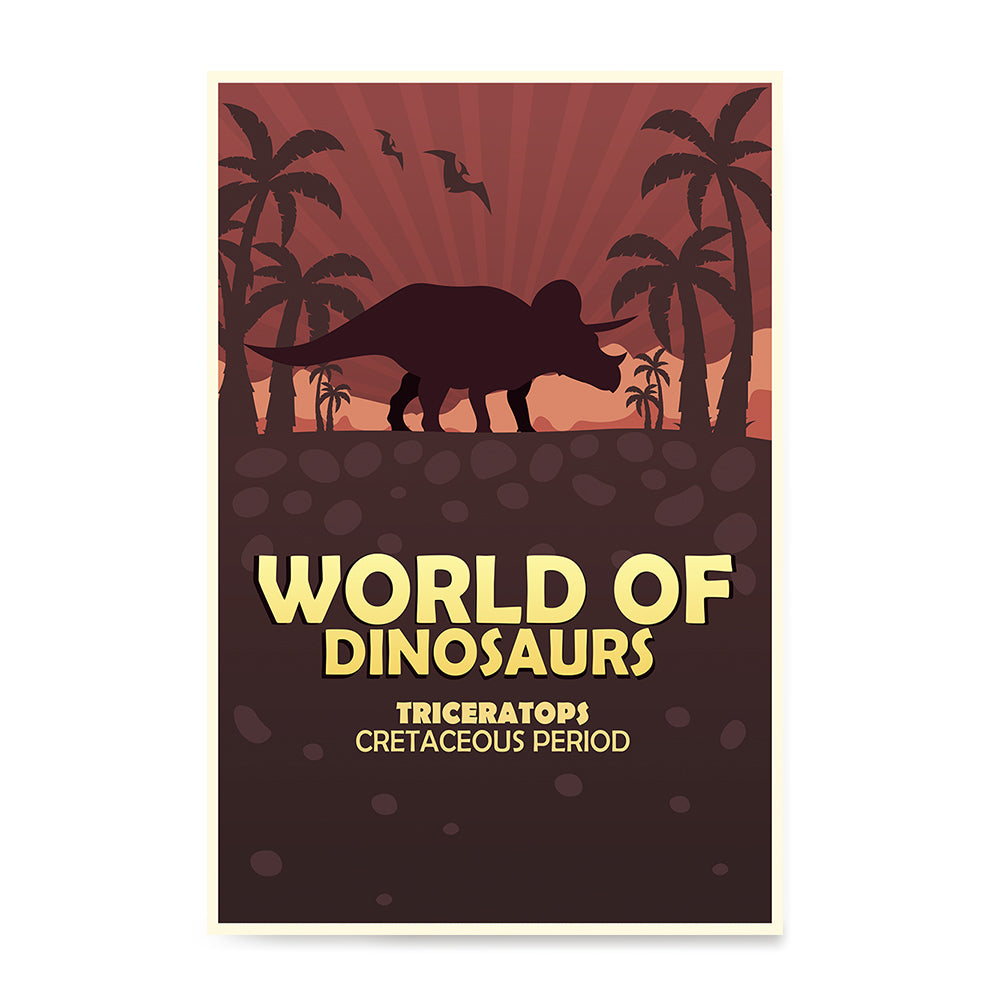 Triceratops, World of Dinosaurs Posters – EzPosterPrints