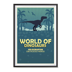 Ezposterprints - Velociraptor | World of Dinosaurs Posters ambiance display photo sample