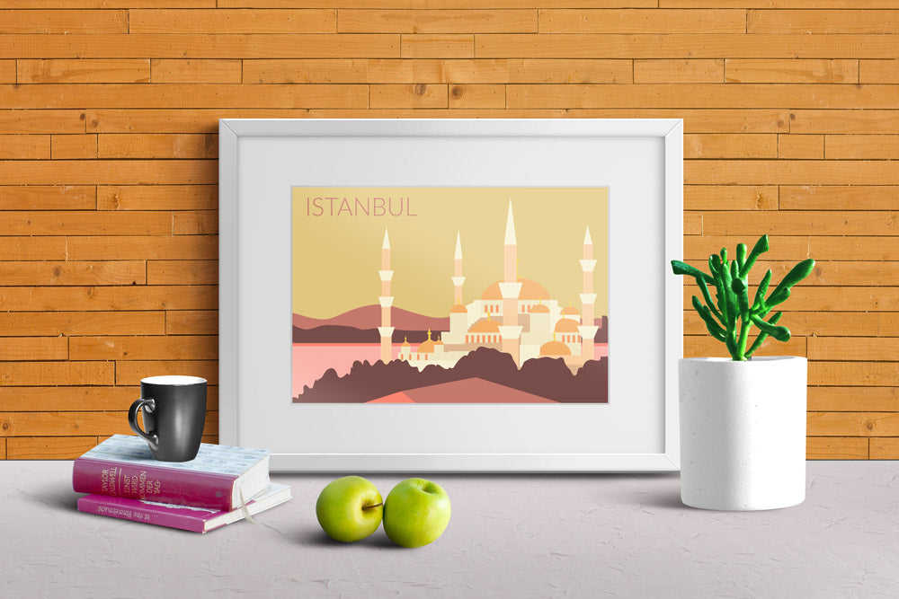 World Cities Retro Posters: Istanbul ambiance display photo sample
