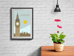 World Cities Retro Posters: London ambiance display photo sample
